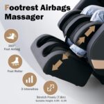 4D Massage Chair Full Body|Zero Gravity Shiatsu Massage Chairs Recliner with Heated SL Track Bluetooth Speaker Airbag Yoga Stretch, Foot Roller (Black) - Image 5