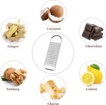 Cheese Grater Handheld, HIA Flat Coarse Stainless Steel Graters for Kitchen, Food Grater with Anti-Slip Handle, Perfect for Potato, Vegetable, Butter, Parmesan Cheese - Image 5
