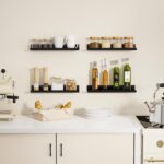 4 Pack Floating Shelves for Wall Storage, Metal Black Hanging Shelves for Living Room/Kitchen/Bedroom/Bathroom Decor, Set of 4 Organizer for Display, Book & Perfume Shelf Wall Mounted - Image 10