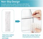 Vtopmart 4 Pack Small Clear Stackable Storage Drawers,Acrylic Bathroom Makeup Organizer,Plastic Storage Bins For Vanity, Undersink, Kitchen Cabinets, Pantry, Home Organization - Image 8