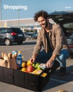 HOTOR Trunk Organizer - Car Organizer, Foldable Trunk organizer for SUVs & Sedans, Sturdy Car Organization for Car Accessories, Tools, Sundries, Black, 2 Compartments, 21.3"×12.6"×10.6" - Image 10
