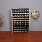 Wine Rack Cabinet Freestanding for Floor Wooden Stackable Storage Modular countertop Wood Wine Holder (100bottle) - Image 5