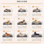 Comfort Expression Orthopedic Dog Bed for Extra Large Dogs 42x30 Inch, Waterproof Supportive Egg Crate Foam XL Pet Bed with Removable Bolsters, Dog Couch with Washable Cover & Non-Slip Bottom, Grey - Image 4