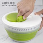 PrepWorks 3 Qt Collapsible Salad Spinner – Space-Saving, Easy-to-Use, BPA-Free, for Quick Salad Washing & Drying, Dishwasher Safe - Image 5