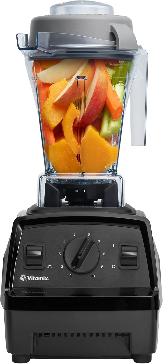 71lMUuj9RtL._AC_SL1500_.jpg Vitamix Explorian E310 Blender, Professional-Grade Kitchen Blender for Smoothies, Soups, Juices and More, 10-Speed, Stainless Steel Blades, Self-Cleaning Kitchen Appliance, 48 Oz Container, Black - Image 2
