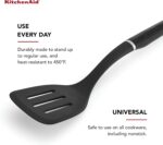 KitchenAid Classic Nylon Slotted Turner, 13.66-Inch, Black - Image 4