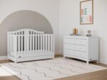 Graco Solano 4-in-1 Convertible Crib with Drawer Combo (White) – GREENGUARD Gold Certified, Includes Full-Size Nursery Storage Drawer, Converts to Toddler Bed and Full-Size Bed - Image 4
