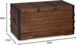 Signature Design by Ashley Kettleby Storage Trunk, Dark Brown - Image 12