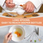 Measuring Cups and Spoons Set of 20, 7 Stainless Steel Nesting Measuring Cups & 7 Spoons, 1 + Leveler & 5 Mini Measuring Spoons for Cooking & Baking - Image 5