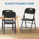 100 Pack Thicker 800 LBS Black Folding Chairs, Commercial Grade Folding Chair, Foldable Chairs for Events - Image 8
