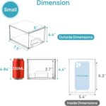 Vtopmart 4 Pack Small Clear Stackable Storage Drawers,Acrylic Bathroom Makeup Organizer,Plastic Storage Bins For Vanity, Undersink, Kitchen Cabinets, Pantry, Home Organization - Image 3