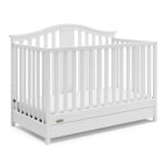 Graco Solano 4-in-1 Convertible Crib with Drawer Combo (White) – GREENGUARD Gold Certified, Includes Full-Size Nursery Storage Drawer, Converts to Toddler Bed and Full-Size Bed - Image 9