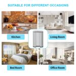 PayLessHere 13 Gallon (50L) in Home Recycling Bin Kitchen Stainless Steel Recycling Bin with Lid Removable Inner Bucket Foot Pedal Soft Close for Office Home Kitchen Garbage Can Trash Bin - Image 6