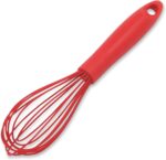 Chef Craft Premium Silicone Wire Cooking Whisk, 10.5 Inch, Red - Image 2