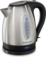 Hamilton Beach Electric Tea Kettle, Water Boiler & Heater, 1.7 Liter, Cordless Serving, 1500 Watts for Fast Boiling, Auto-Shutoff and Boil-Dry Protection, Stainless Steel (40880) - Image 2