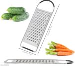 Cheese Grater Handheld, HIA Flat Coarse Stainless Steel Graters for Kitchen, Food Grater with Anti-Slip Handle, Perfect for Potato, Vegetable, Butter, Parmesan Cheese - Image 3