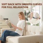 Kingfun 65.2" W Loveseat Sofa, Mid Century Modern Decor Love Seat Couches for Living Room, Button Tufted Upholstered Furniture, Solid & Easy to Install Small Couch for Bedroom Office Apartment, Beige - Image 9