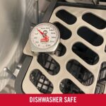 Rubbermaid Commercial Products Food/Meat Instant Read Thermometer, Pocket Size, Dishwasher Safe, Red, For Meat/Food Cooking and Grilling/Oven - Image 5