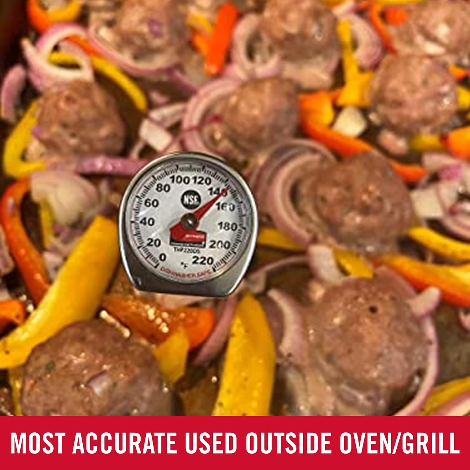 813QmlJPhQL._SL1500_.jpg Rubbermaid Commercial Products Food/Meat Instant Read Thermometer, Pocket Size, Dishwasher Safe, Red, For Meat/Food Cooking and Grilling/Oven - Image 6