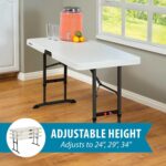 LIFETIME 80387 4-Foot Commercial Adjustable Folding Table, Almond - Image 5