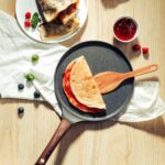 SENSARTE Nonstick Crepe Pan, Swiss Granite Coating Dosa Pan Pancake Flat Skillet Tawa Griddle 12-Inch with Stay-Cool Handle, Induction Compatible - Image 10