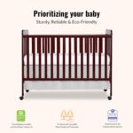 Dream On Me Carson Classic 3-in-1 Convertible Full-Size Baby Crib in Espresso, GreenGuard Gold & JPMA, 4 Mattress Heights, Converts to Day & Toddler Bed, Locking Wheels, Classic Nursery Design - Image 5