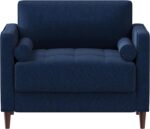 Lifestyle Solutions Lexington Armchair, Navy Blue - Image 4