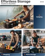 HOTOR Trunk Organizer - Car Organizer, Foldable Trunk organizer for SUVs & Sedans, Sturdy Car Organization for Car Accessories, Tools, Sundries, Black, 2 Compartments, 21.3"×12.6"×10.6" - Image 8