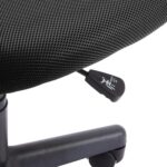 Amazon Basics Rolling Desk Chair, Adjustable, Low Back, Padded Seat, Breathable Mesh, Swivel, Black, 21.25" D x 22.5" W x 38" H - Image 8