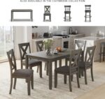 Signature Design by Ashley Caitbrook Rustic 7 Piece Dining Set, Include Table and 6 Chairs, Gray - Image 6