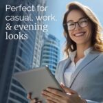 CCVOO Reading Glasses for Women, Eyeglasses, Blue Light Readers for Women, Computer Eye Glasses, Cheaters - Image 3