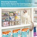 Vtopmart 4 Pack Small Clear Stackable Storage Drawers,Acrylic Bathroom Makeup Organizer,Plastic Storage Bins For Vanity, Undersink, Kitchen Cabinets, Pantry, Home Organization - Image 7