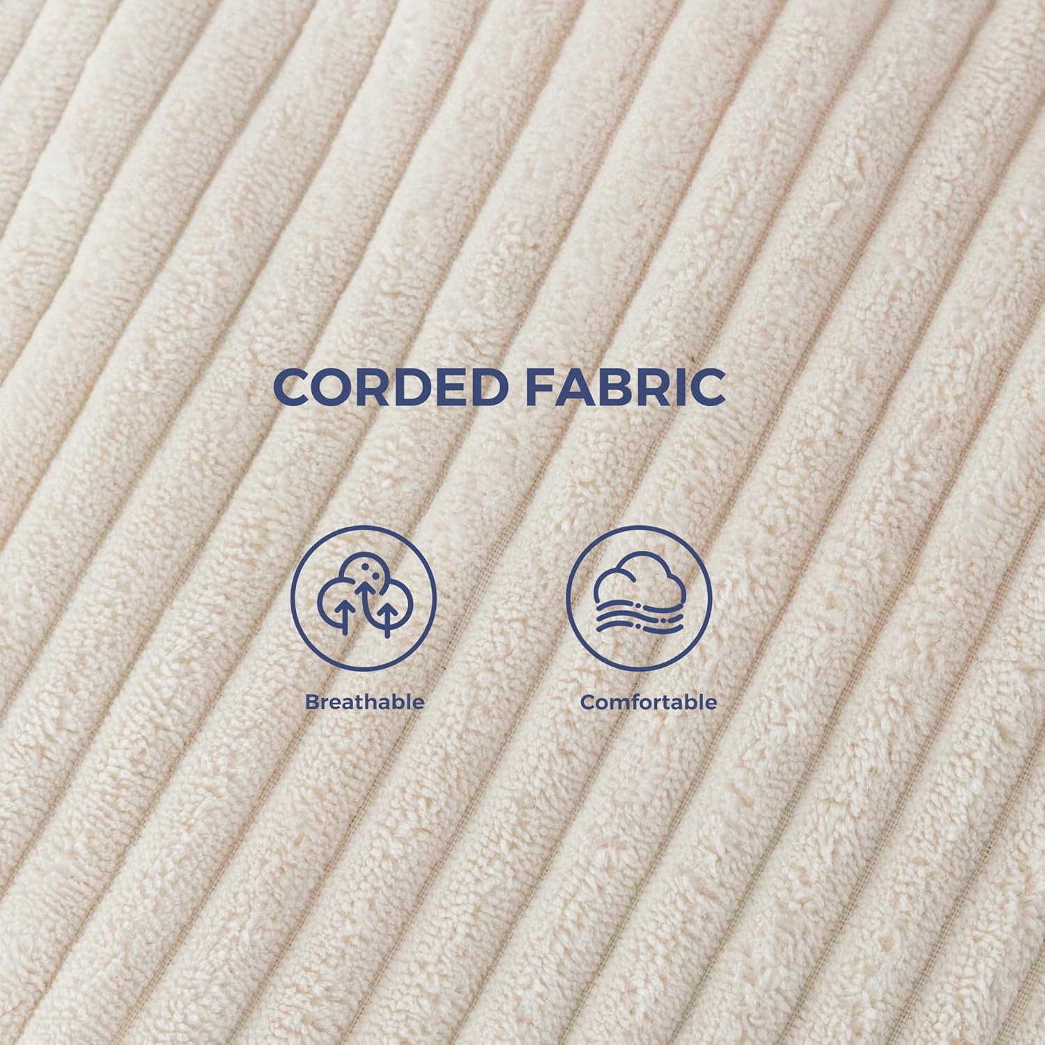 81B5DLs02qL._AC_SL1500_.jpg MAXYOYO Modern Accent Chair, Comfy Living Room Chair with Metal Frame Wooden Armrest, Upholstered Armchair with Soft Cushion for Bedroom Balcony Lounge Reading Room, Beige - Image 9