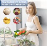 Colander Stainless Steel 3-Quart, Metal Strainer with Base, Strainer for Kitchen Food, Dishwasher Safe - Image 8