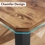 GarveeHome Industrial Dining Table for 6-8 People, 78.7 in Long Kitchen Table with Sturdy Metal Frame & Rustic Brown Finish - Seats 6 Rectangular Counter for Dinner, Easy to Install(Only Table) - Image 10