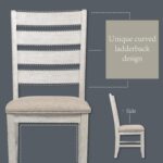 Signature Design by Ashley Skempton Modern Farmhouse Dining Room Chair, 2 Count, Whitewash - Image 9