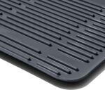 OXO Good Grips Aluminum Fold Flat Dish Drying Rack, 2-Tier, with Drainboard, for Kitchen Counter, Collapsible - Image 11