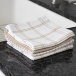 T-Fal Premium Waffle Dish Cloths: Highly Absorbent, Super Soft Long Lasting - 100% Cotton, 12"x13" Flat Waffle Dish Towel for Cleaning & Drying Dishes, (4-Pack), Sand - Image 6