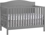 Oxford Baby North Bay 4-in-1 Convertible Baby Crib, Dove Gray, GreenGuard Gold Certified - Image 2