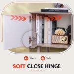 WLIVE TV Stand for 55 60 inch TV, Boho Entertainment Center with Storage Cabinets, TV Console for Living Room Decor, Greige White - Image 7