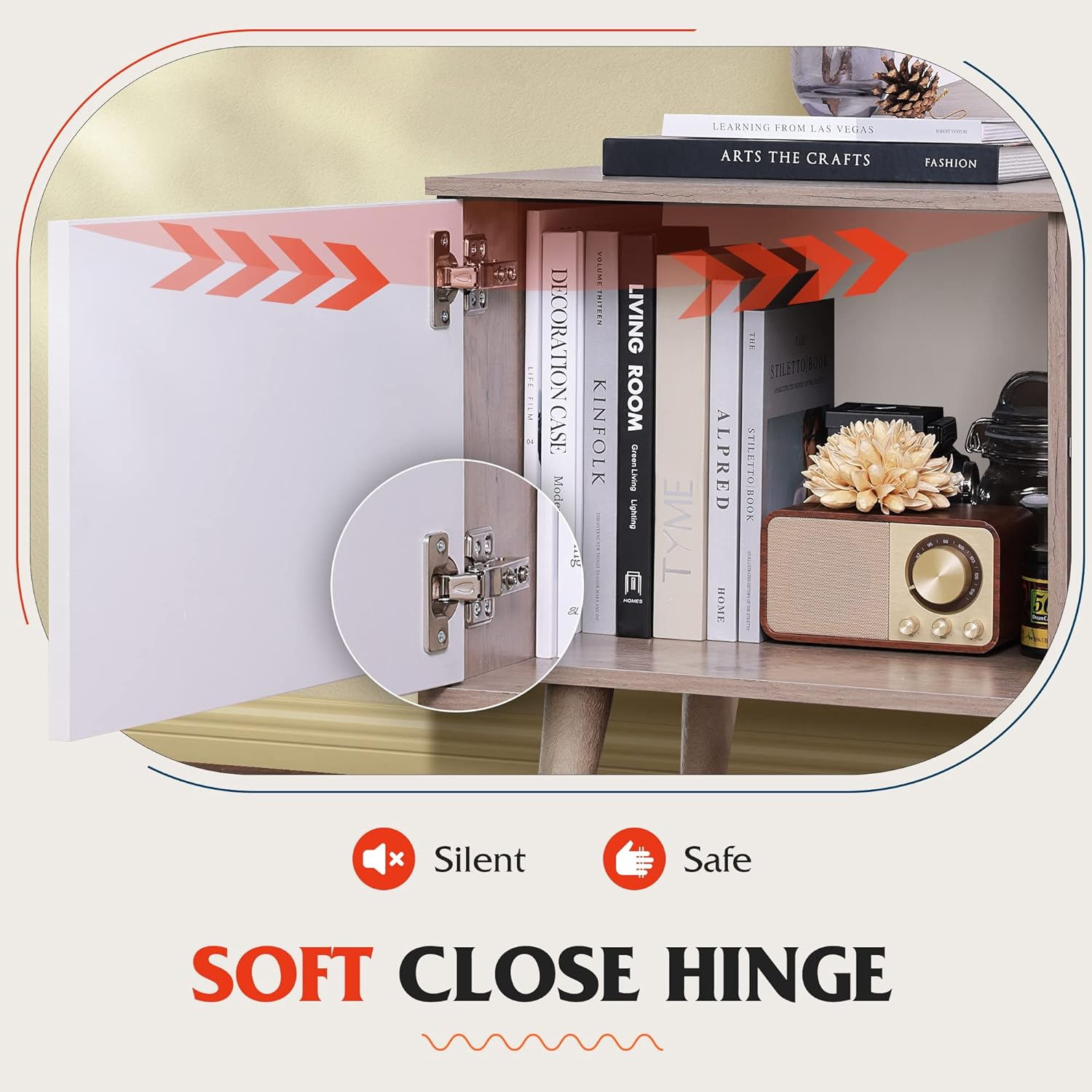 81T0bqe9IpL._AC_SL1500_.jpg WLIVE TV Stand for 55 60 inch TV, Boho Entertainment Center with Storage Cabinets, TV Console for Living Room Decor, Greige White - Image 7