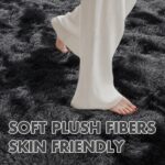 6x9 Ft Large Shag Rugs for Living Room Decor, Tie-Dyed Ultra Soft Fluffy Furry Area Rugs for Bedroom Indoor Floor, Aesthetic Carpet for Kids Home (Dark Grey) - Image 5