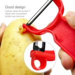 Original Vegetable Peeler Carbon Steel Blade 3-Pack Red/Green/Yellow - Image 4