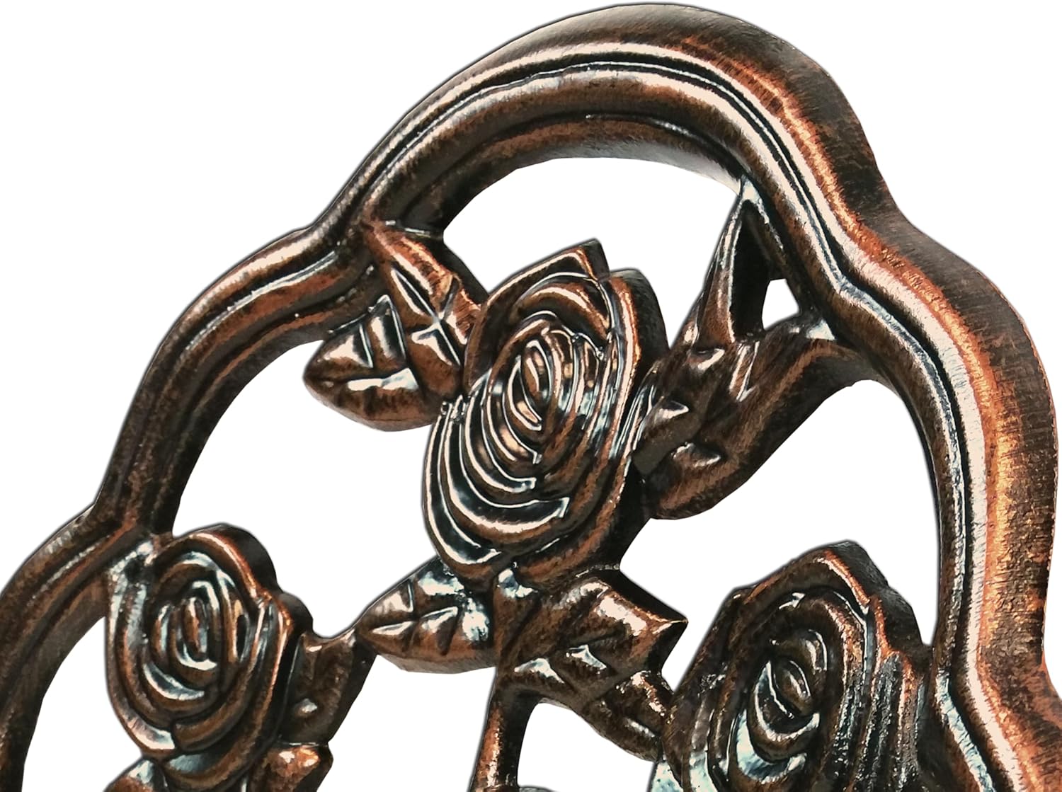 81VrtPUah9L._AC_SL1500_.jpg Oakland Living 3-Piece Rose Bistro Set with 23.5-Inch Cast aluminum Top Table - Image 5