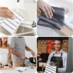 HOMEXCEL Microfiber Cleaning Cloth, Kitchen Towels 12 Pack, Lint Free, Scratch-Free, Highly Absorbent, Reusable Dish Towels for Kitchen and Household - Image 7