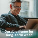 6 pack Executive Style Reading Glasses Men - Durable Readers with 99% Blue Light Blocking - Comfortable Fit with TR90 Frames - Image 8