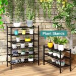3-Tier Black Bamboo Shoe Rack for Entryway, Stackable | Foldable | Natural, Shoe Shelf Storage Organizer for Hallway Closet, Free Standing Shoe Racks for Indoor Outdoor - Image 8