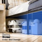 Twin Bed Frame with Smart LED Lights, Storage Headboard and USB Charging Station, Metal Platform Bed Easy Assembly, Noise Free, No Box Spring Needed - Image 6