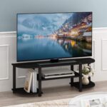 Furinno Turn-S-Tube Wide TV Entertainment Center, Espresso/Black - Image 4