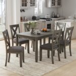 Signature Design by Ashley Caitbrook Rustic 7 Piece Dining Set, Include Table and 6 Chairs, Gray - Image 3